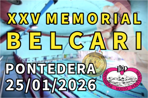 XXV MEMORIAL BELCARI - PONTEDERA 25/01/2026